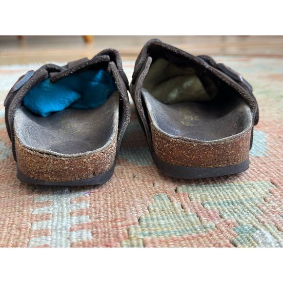 Birkenstock Boston Clogs 38 EU | 7-7.5 US Brown Suede Leather - Picture 4 of 10